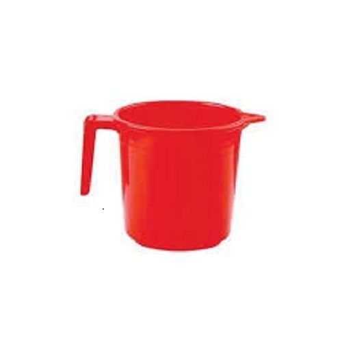 250 Ml Recyclable Advanced Molding Red Round Shape Plastic Bath Mug