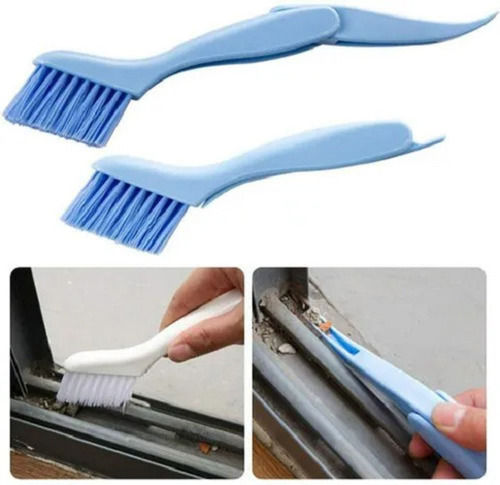 Extra Soft Bristles Window Frame Cleaning Plastic Folding Brush (Blue) Application: Construction