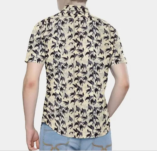 Fancy Design Printed Cotton Full Sleeves Shirts For Men