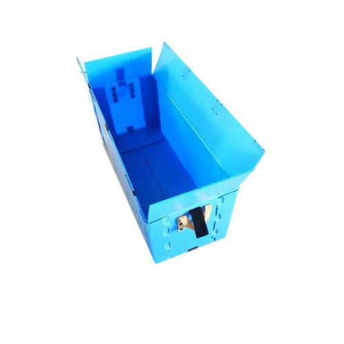 Industrial Blue 100% Recyclable Polypropylene (PP) Packaging Boxes