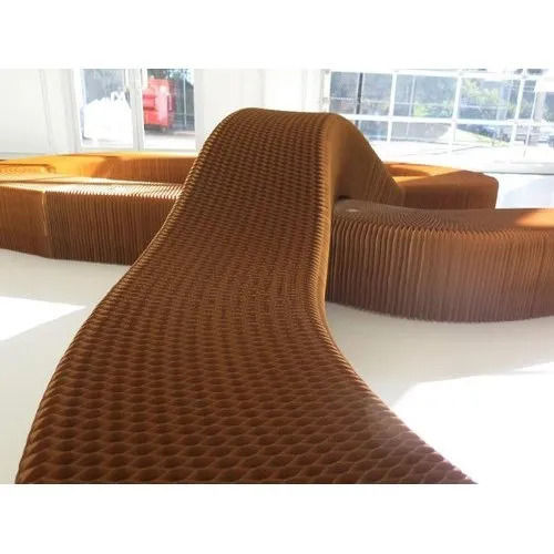 Light Weight and Biodegradable 7mm Thickness Brown Paper Honeycomb Core