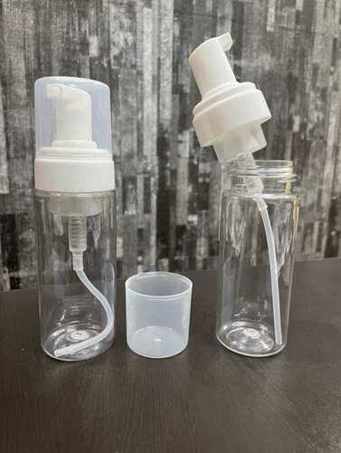 Plastic Liquid Face Wash Bottle Spray Pump Cap