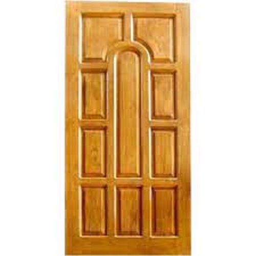 Rectangular Shape 32 mm Thickness Light Brown Exterior Teak Wood Doors