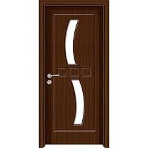 Rectangular Shape 79 Inch Solid Brown Designer Wooden Door