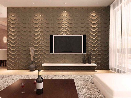 Fire Retardant And Wpc Material 3d Design Wall Panels With With Anti Crack Properties