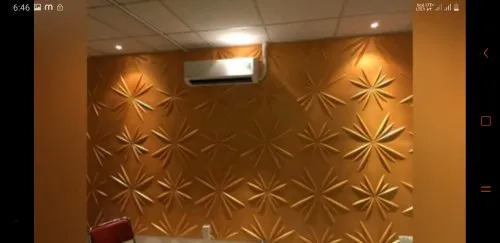 बाहरी और आंतरिक दीवारों के लिए आधुनिक फर्नीचर अग्निरोधी और पीवीसी 3 डी वॉल पैनल