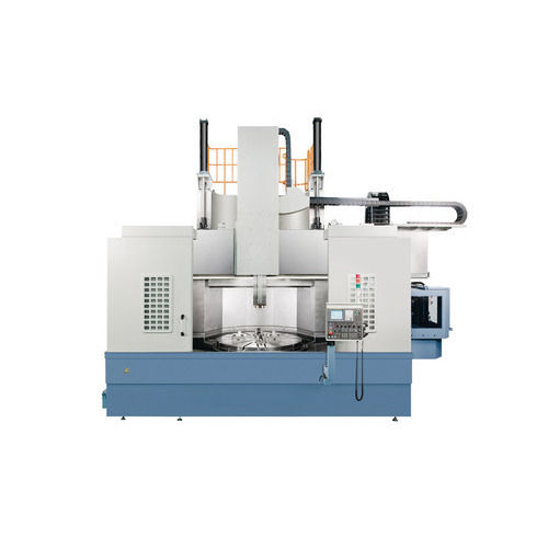 White Coated Automatic Cnc Vertical Turning Lathe Machine