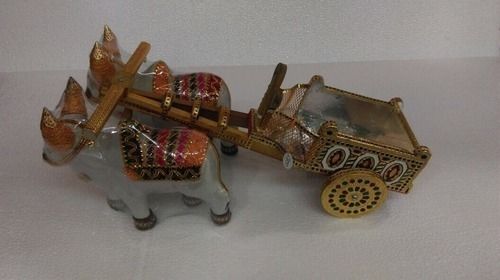 Decorative Handcrafted Wooden Kissan Bullock Cart