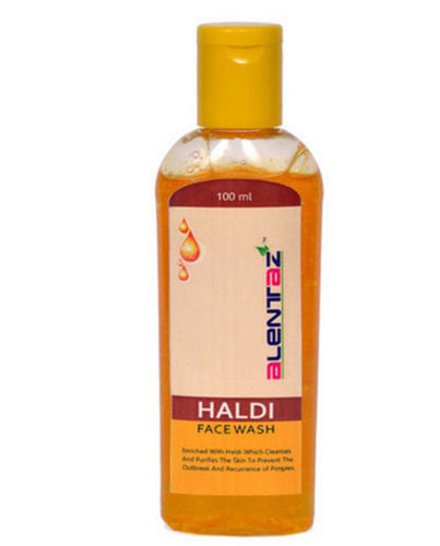 Easy To Apply Skin Friendly Herbal Alentraz Liquid Haldi Face Wash (100 Ml) Grade: Commercial Use