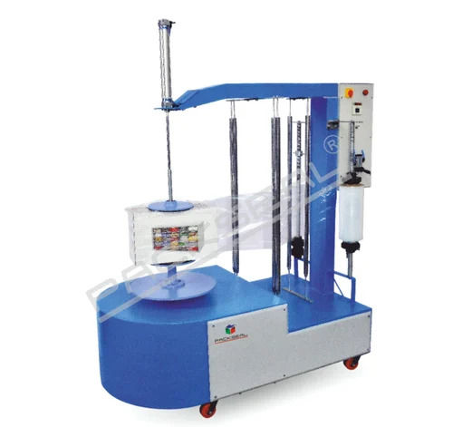 Electric And Pneumatic Mild Steel Box Stretch Wrapping Machine