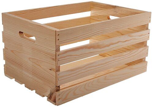 Fruits Rectangular Wooden Storage Crates For Packaging