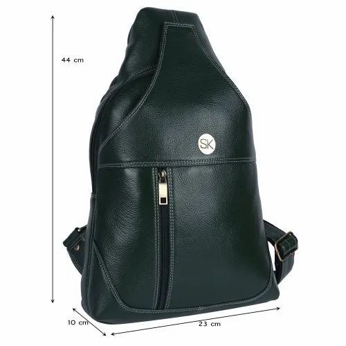 Automatic Girls Lightweight Black Plain Leather Bag For Casual Backpack