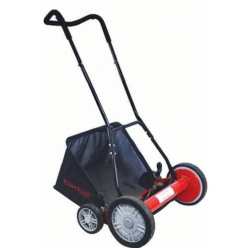 Manual Operated Lawn Mower with Cutting Height Adjustment 44-68 mm