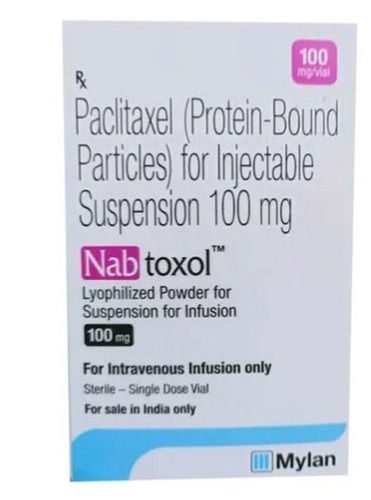 Paclitaxel Anticancer Injection 100mg, Sterile Single Dose Vial Pack