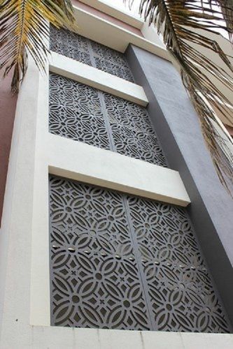 Painted Surface Finish Exterior Pvc And Wpc Jali For Decorative Purpose