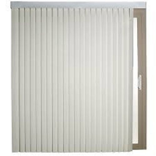 White Rectangular Plain Vertical Opening Fade Free Pvc Plastic Blind For Commercial Use