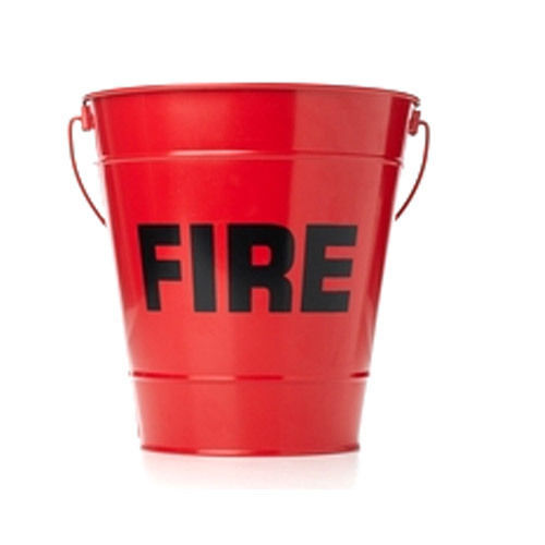 Sturdy Construction Leak Resistance Color Coated Mild Steel Fire Bucket (9 Ltr) Grade: First Class