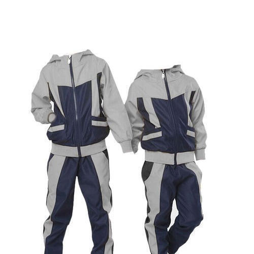 Winter Wear Boys Hooded Tracksuit Set For School Uniform