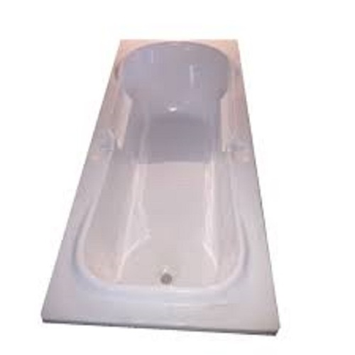 एक ग्रेड रेक्टेंगल शेप व्हाइट 7 X 2.5 फीट सिरेमिक बाथ टब इनडोर और आउटडोर उपयोग