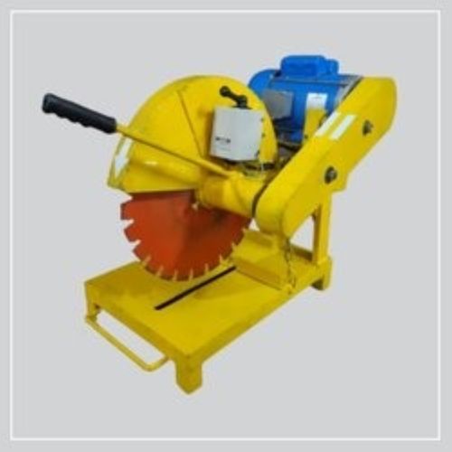 Yellow Concrete Block Cutting Machine For Industrial