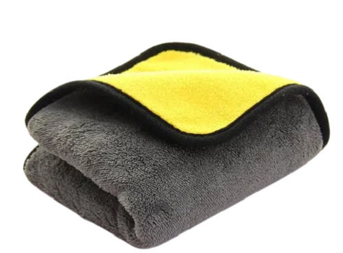 Brown Highly Absorbent Lightweight Plain Car Cleaning And Polishing Microfiber Cloth