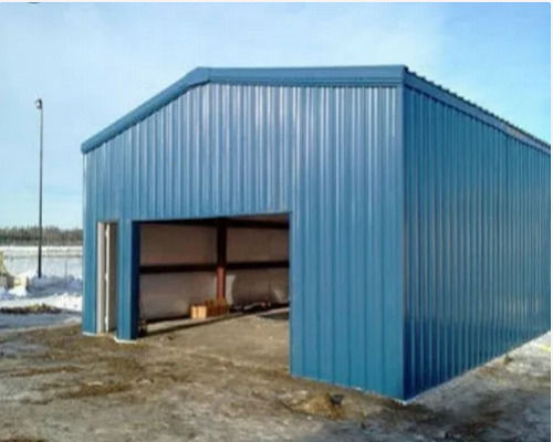 White Long Lasting And Unbreakable Weather Proof Iron Metal Sheet Industrial Shed 