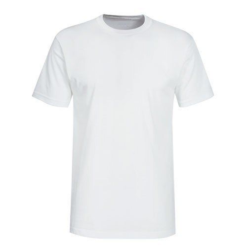 Mens Round Neck Short Sleeve White Plain Nylon T Shirt Lightweight And Comfortable Application: Boiler Pipe