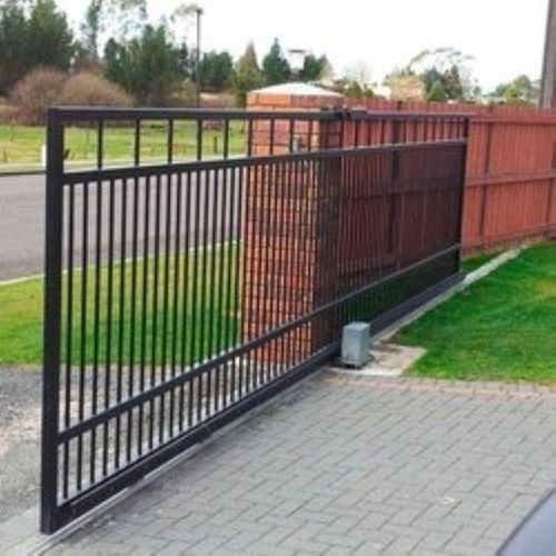 Brown Modern Society Sliding Gate