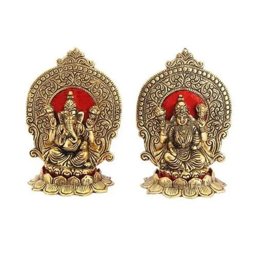 Silver New Design Brass Metal Laxmi Ganesh