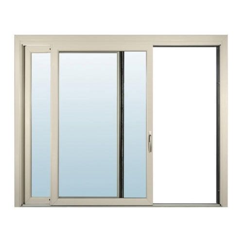 Polished Glass Netting Aluminium Sliding Window Application: Home & Commercial