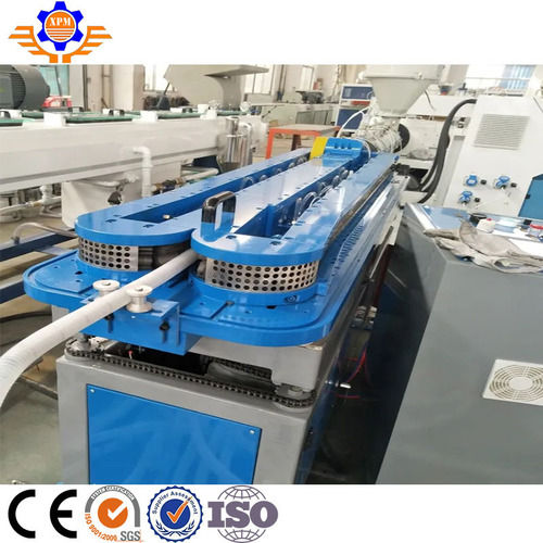 PVC UPVC Double Wall Corrugated Pipe Machine With Conical Twin Screw