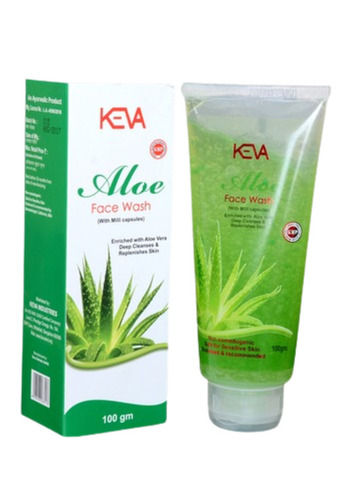 Sticky Texture Natural Smooth Aloe Vera Gel Face Wash To Reduce Acne