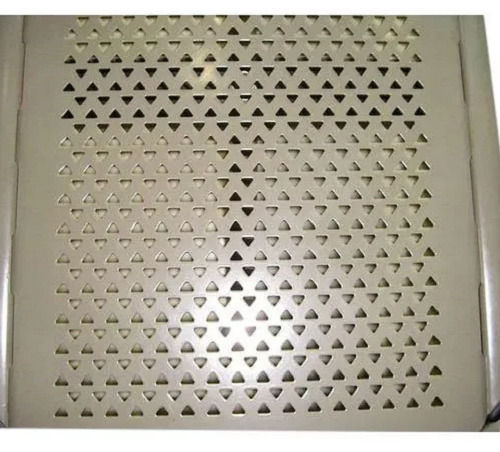 White Strong And Durable Rust Proof Stainless Steel Construction Plate Perforated Sheet