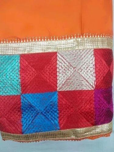 Multi Color Stylish Phulkari Suit For Ladies