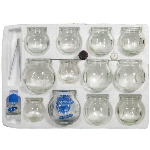 Liquid Vacuum Fire Cupping Set Of 16Pcs A   Glass Cup