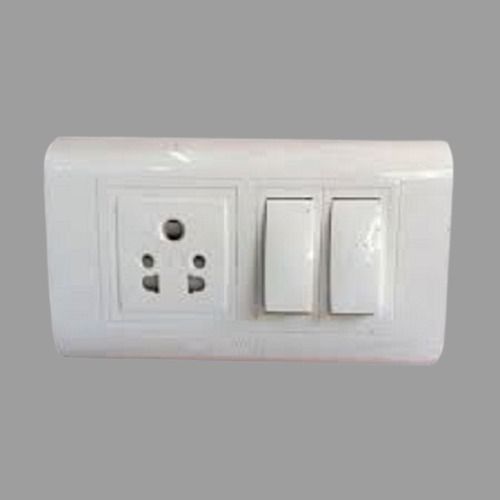 220 240 Volt White Plastic Rectangular Shape Electrical Switches Indoor And Outdoor Use