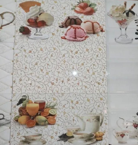 300 X 600 Mm Size And 5 Mm Thickness Glossy Finish Ceramic Wall Kitchen Tiles