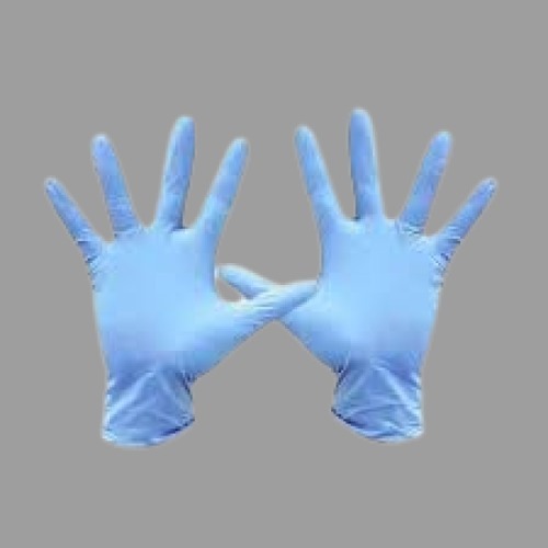 Lightweight Blue Full Finger Latex Disposable Surgical Gloves - 100% Latex Sizes [L M XL XXL] | Durable Full Range of Motion Pack of 10