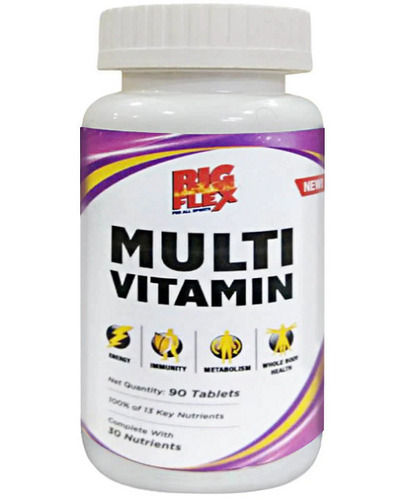 Yellow Multivitamin Tablets With Potassium Iodine And Zinc