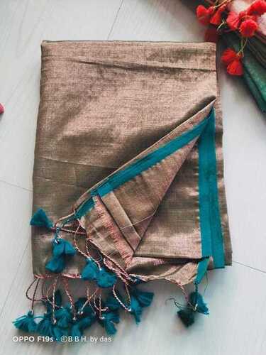 Wedding Wear Printed Cotton Silk Saree, 6.3 m (with blouse piece