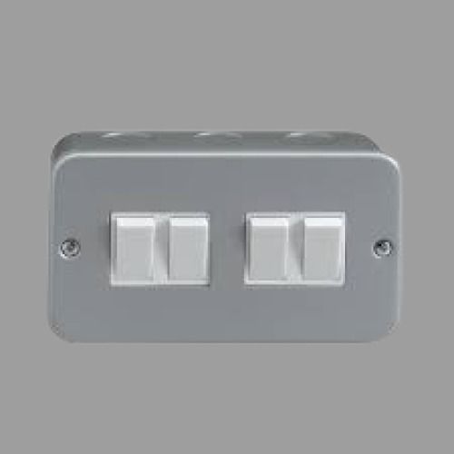 Powder Coated White Plastic Rectangle Shape Switch Box For Indoor And Outdoor Purpose