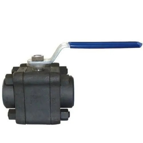 2 Inch Female Screwed Connector Perfect Finish Forged Steel Ball Valve - Forged Steel, 2 Inch, Grey, Medium Pressure Connection Type