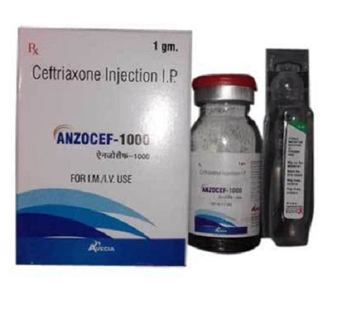 Anzocef-1000 Ceftriaxone Injection, 1 Gm Pack