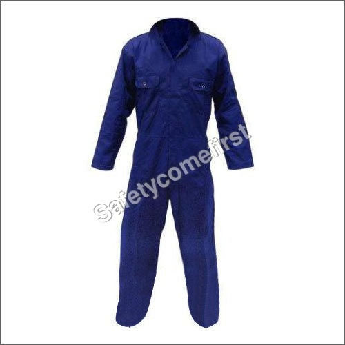 Blue Color Full Sleeves Cotton Boiler Suit for Industrial and Mechanical Work