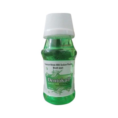 Dentoka-P Green Mouthwash Ingredients: Potassium Nitrate With Sodium Fluoride