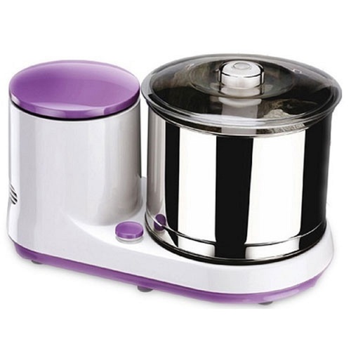 साफ करने में आसान मज़बूती से निर्मित वायलेट और सफ़ेद टेबल टॉप वेट ग्राइंडर (220-240 वोल्ट)