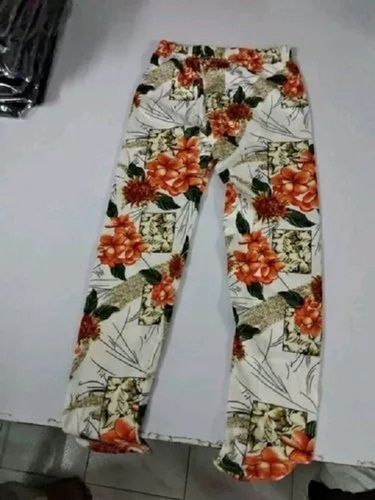 Girls Regular Fit Skin Friendly Ankle Length Casual Wear Floral Print Lower