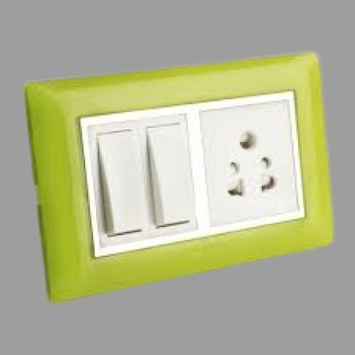 Green With White 220 V 6 10 A Poly Carbonate Electrical Switch Indoor And Outdoor Purpose