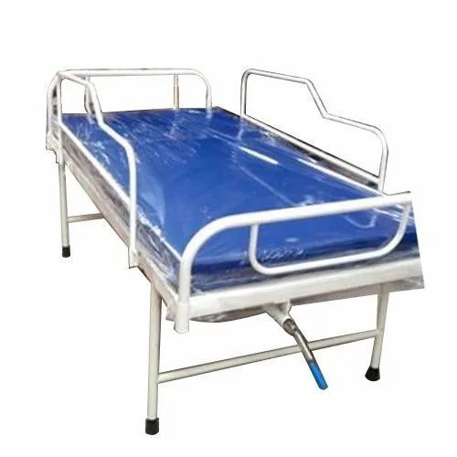  6X3 फीट और पाउडर लेपित आयाम के साथ अस्पताल के उपयोग के लिए अस्पताल का बिस्तर 