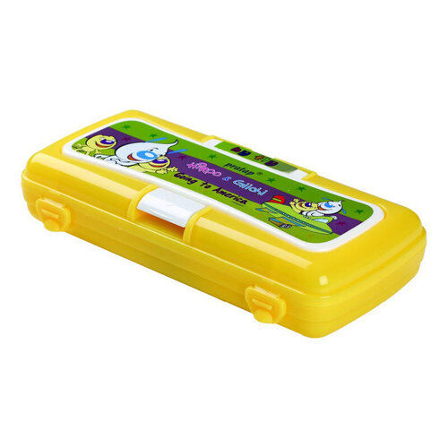 Kids Designer Plastic Schol Geometry And Pencil Box